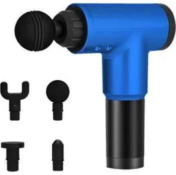 Masážní přístroj Masážní pistole Relax & Beauty pro celotělovou masáž - dobíjecí - Masážní pistole - modrá