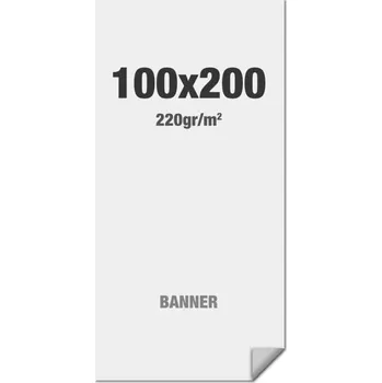 Jansen Display Prémiový banner s potiskem 100 x 200 cm, No Curl vícevrstvý matný