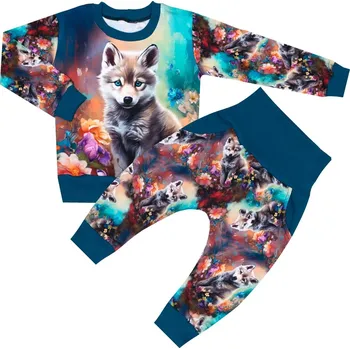 Tepláková souprava - Pejsek (bez kapuce) Velikost: 122