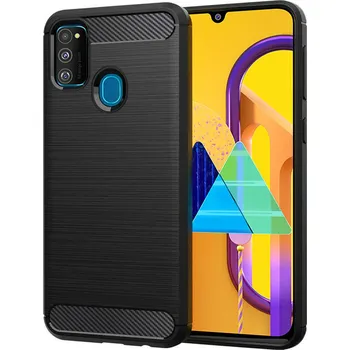 Techsuit - Karbonový silikon - Samsung Galaxy M21 - černý