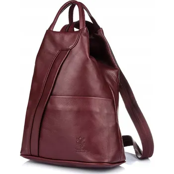 Městský batoh Vera Pelle italský kožený dámský malý Batoh T52