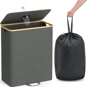 Odpadkový koš Songmics Prostorný odpadkový koš a prázdné lahve 135 l