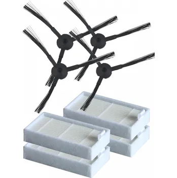 Sada příslušenství pro robotický vysavač HEPA filtry a kartáčky pro vysavač LIDL SSWR A1 Silvercrest sada 8ks