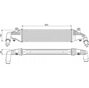 Chladič motoru Valeo 818542 Chladič stlačeného vzduchu (Intercooler)