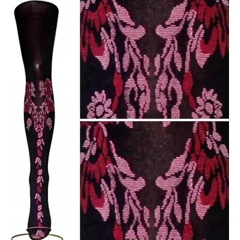 Dámské punčochy Punčocháče se vzorem Calzamia 60 DEN černé Nero velikost 2