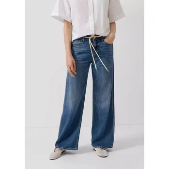 Dámské tričko s.Oliver odlehčené džíny se šňůrkou Suri středně modré Velikost: 38/32