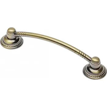 Nábytkové kování 66036- úchyt ručka 96mm, staromosaz (úchyt ručka 96mm, staromosaz – stylový doplněk pro váš nábytek)
