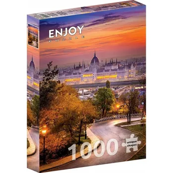 Puzzle Puzzle ENJOY 1000 dílků Budínská čtvrť s maďarským parlamentem 02115