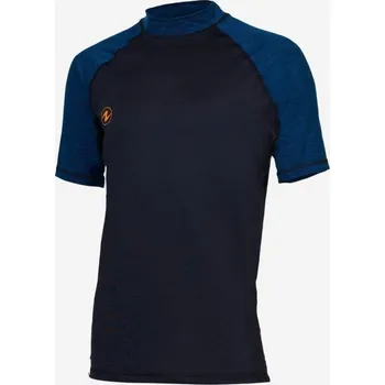 Neoprenové oblečení Triko RASH GUARD pánské krátký rukáv black/navy, Aqualung S