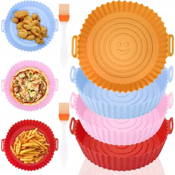 Obraz Vložky na pečení ve fritéze Silikonový Hrnec Formičky na pečení