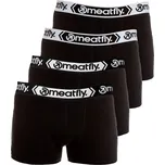 Meatfly pánské boxerky Balboa Boxershorts Four Pack Black/Black