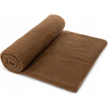 Prostěradlo Podložka Vlna 100% Merino Australská Prostěradlo Hřejivé Hnědá 180x200