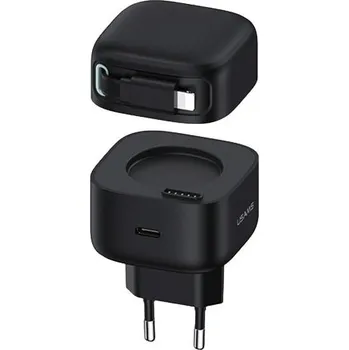 USAMS USB-C a Lightning nabíječka PD+QC 35W GaN rychlé nabíjení černá CC209TC01