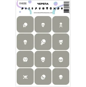 Šablona pro airbrush OneAir - Lebky