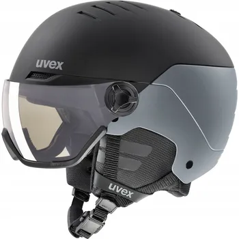 Lyžařská helma UVEX Wanted visor pro V black (S1-S3) 54-58cm