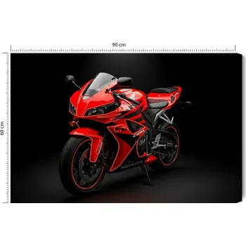 Obraz Obraz na plátně Motocykl Neonově červená Honda CBR 600 RR, plátno 90x60 cm