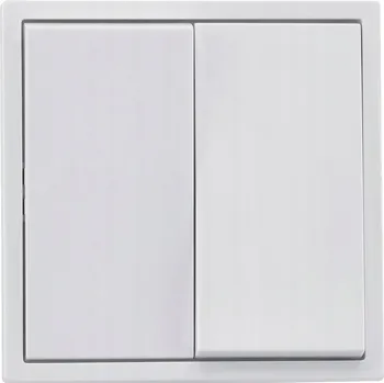 vypínač WŁĄCZNIK ŚWIATŁA PODWÓJNY ŁĄCZNIK 10A Biały 250V IP20 + RÁMEČEK VYPÍNAČ