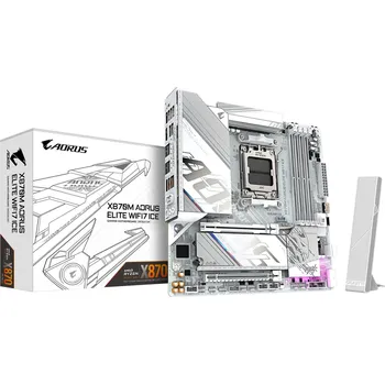 Základní deska GIGABYTE X870M AORUS ELITE WIFI7 ICE/AM5/mATX