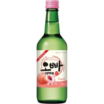 Limonáda Tradiční korejský alkoholický nápoj Soju s příchutí broskví 360 ml - Oppa
