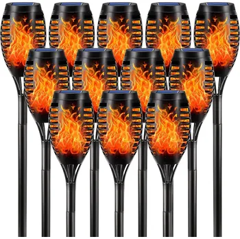 Venkovní osvětlení LQWELL Solární Zahradní Lampa 12 LED IP65 Vodotěsná 12 Kusů