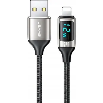 Datový kabel Kabel Usams USB - Apple Lightning 1,2 m černý