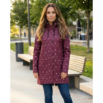 Dámská cargo bunda Dámská jarní bunda ALTISPORT OWEDA LJCB628 VÍNOVÁ M