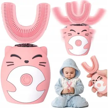 Elektrický zubní kartáček Sonický kartáček akumulátorový, vícebarevný pro děti