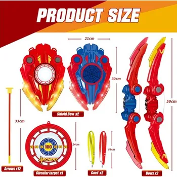 prolézačka LED lukostřelecká sada IKIDSUN GJ3515A