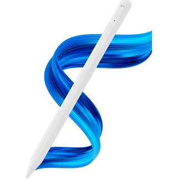 Techsuit - Stylus Pen (AC10SH) - pro iPad, Bluetooth, Type-C, 125 mAh, Odrážející dlaň, Vyměnitelný hrot Apple - Lily White