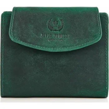 Peněženka Paolo Peruzzi peněženka z pravé kůže zelená - dámská