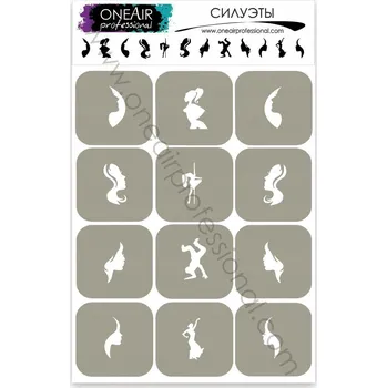 Šablona pro airbrush OneAir - Siluety