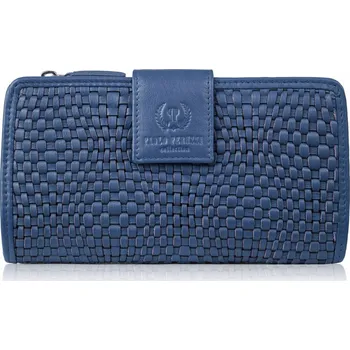 Peněženka Paolo Peruzzi dámská peněženka z pravé kůže modrá