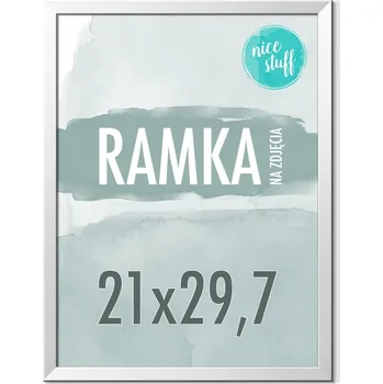 Rám na obraz Rámeček na fotografie 21x30 A4 Rámeček 21x30 Rámečky na fotografie STŘÍBRNÁ MDF 21x29,7