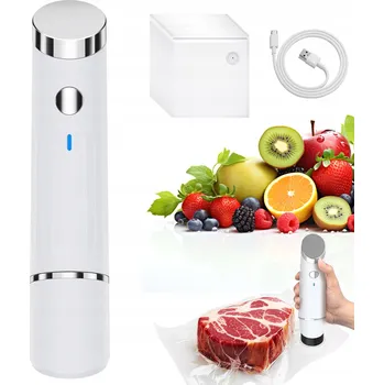 Vakuovačka VAKUOVACÍ SVÁŘEČKA FÓLIÍ NA POTRAVINY BALIČKA JÍDLA S 20 SÁČKY A BATERIÍ 1200MAH