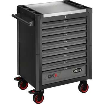 Vigor V1901-X, Dílenský vozík řady L | prázdný | 723 × 459 × 1002 mm