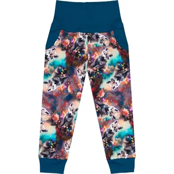 Kojenecké oblečení Tepláčky s kapsou - Pejsek Velikost: 116