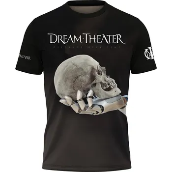 Pánské tričko metalove-tricko-Dream-Theater-lebka velikost: 6XL - šířka 70 cm, délka 79 cm
