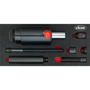 VIGOR V5064, Tlačný a tažný hydraulický válec | 18 tun, 10-dílný, 10 ks nářadí