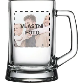 Sklenice Pivní sklenice s vlastním potiskem (500 ml)