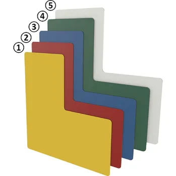 Gravírování Podlahové značení ve tvaru L červené 75 mm | Gravírování, smalt, piktogramy Podlahové značení