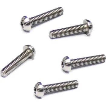 RC vybavení ARROWMAX 64 Titanium Screw Allen Round Head M3X12 (5) - expresní doprava