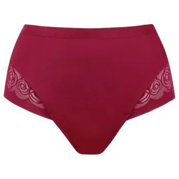 Kalhotky Dámské vysoké kalhotky Lisca Ruby 22375 vínové vínová 48