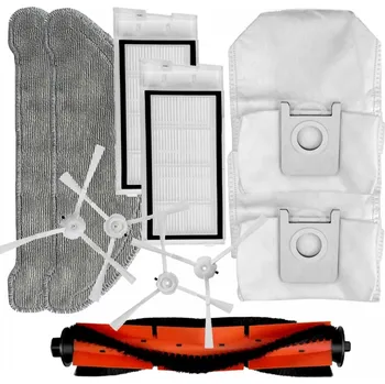 Sada příslušenství pro robotický vysavač HEPA filtry, kartáče pro vysavač XIAOMI Roidmi EVE Plus (SDJ01RM) sada mopů a sáčky 11ks