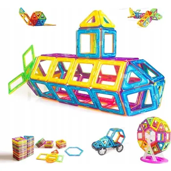 ostatní stavebnice Klocki magnetyczne Condis Klocki magnetyczne 95 = **Magnetické kostky Condis - 95 dílků**