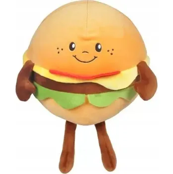 plyšák Plyšová Hračka Polštář Hamburger - 30/23 cm
