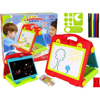 Magnetická kreslící tabulka Křídová tabule, magnetická, stíratelná za sucha LEAN Toys 34 x 40 cm