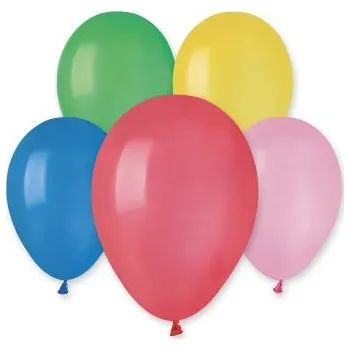 Balónek pastel 21cm/8" #086 party mix (100ks/bal)
