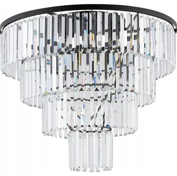 Stropní Svítidlo kulatý Nowodvorski 71 x 71 cm bezbarvý, černý