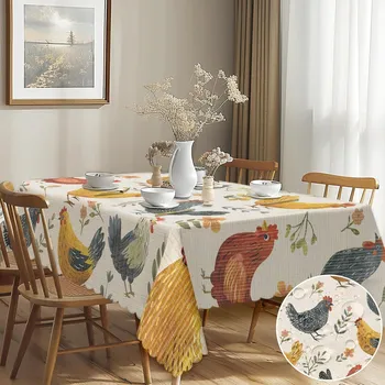 ubrus Ubrus na stůl, voděodolný materiál Polyester, 140x180 cm, motiv Kuřátka
