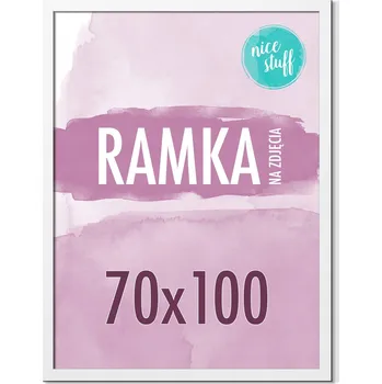Rám na obraz RÁMEČEK 70x100 B1 RÁMEČEK NA FOTOGRAFIE PLAKÁT Rámečky na fotografie bílá 100x70